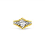 14k Yellow Gold Diamond Ring 